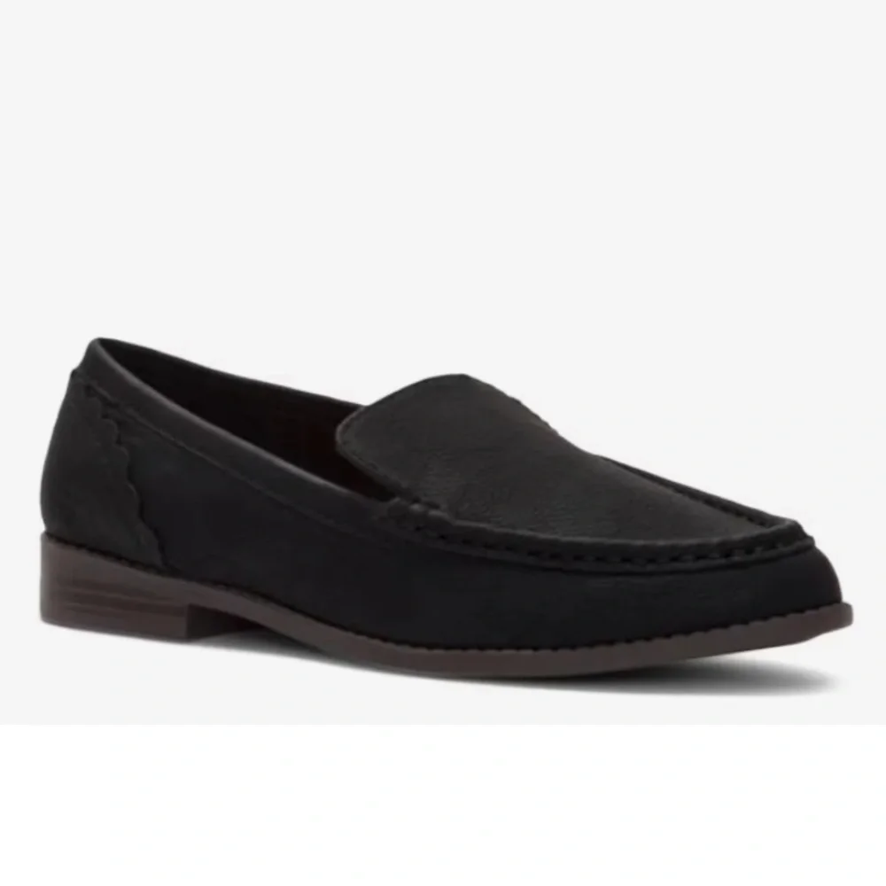 LUCKY BRAND 🖤 LP-EDRICA Black Leather Loafer Women’s 8.5 M Slip On‎ Shoes